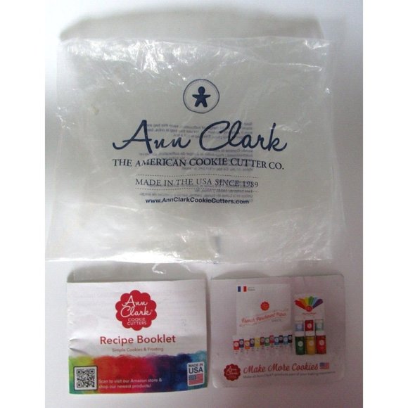 Ann Clark Cookie Cutters - 3 pc Easter Fun (Egg - Bunny - Carrot) USA New Unused - Picture 2 of 11